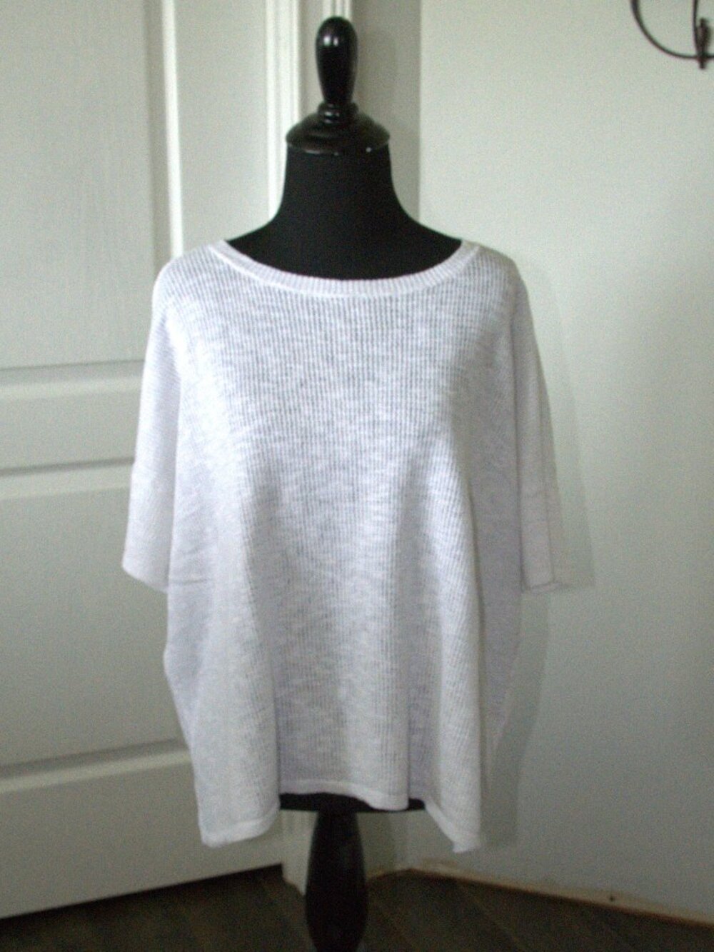 Eileen Fisher Sweater Boxy Fit and Short Sleeves Women's size XL